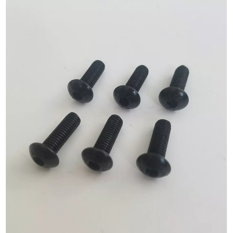 Ton's Performance 6 BLACK STAINLESS STEERING WHEEL SCREW BOLT KIT