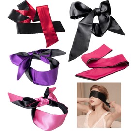 SHAPEPOTY Schlafmaske - Augenmaske aus weicher Seide, Länge 135 cm, erhältlich in 5 Farben