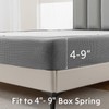 MIYE Jacquard Fabric Box Spring Cover,Super Stretchy Wrap Around 4