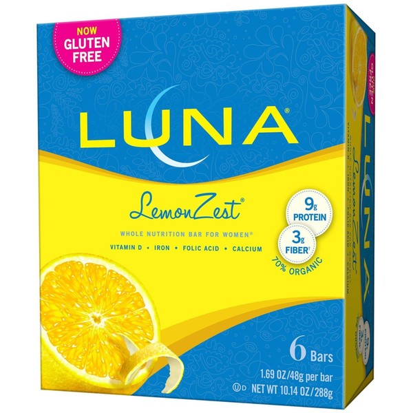 CLIF Organic Lemon Zest Bar - 6 Pack, 1.69 OZ