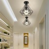 stoex Ceiling Light Industrial Retro 25cm in Shape Diamond Pendant