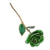 Forever Green Rose 24K Real Artificial Flower with Leaf and