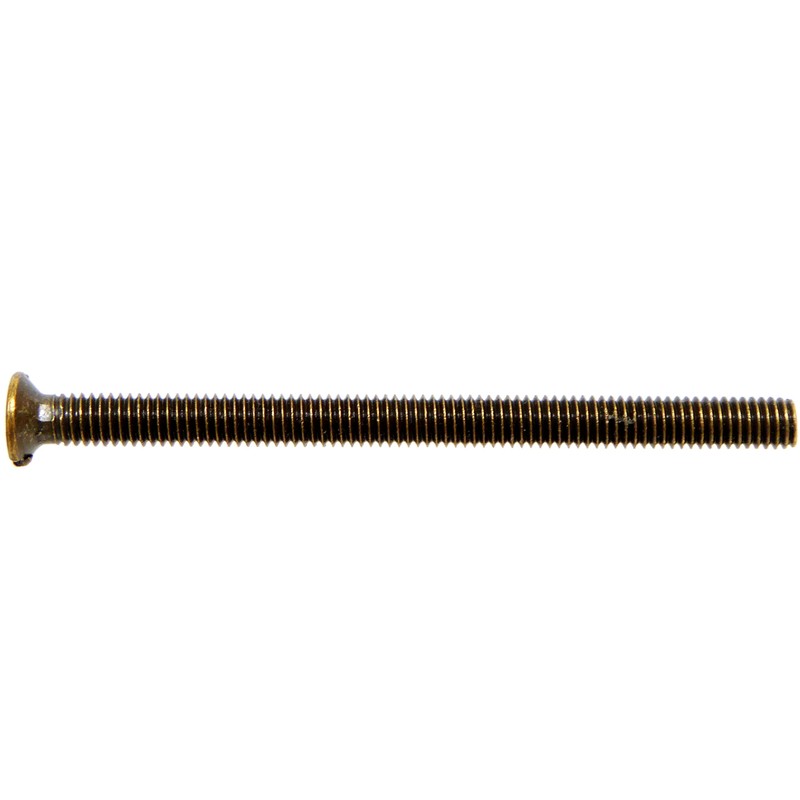 10 x M3.5 Antique Brass 50mm Long Screws - Flat