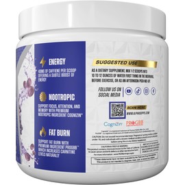 Alpha Supps Alpha Supps Amino NRG+ BCAA Amino & Energy Recovery Powder - Hydration Blend with Electrolytes - Focus Blend for Optimal Performance Support in Men & Women (30 Servings, Juicy Grape)