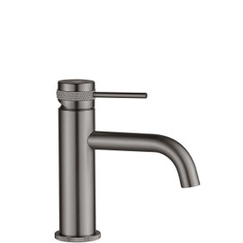 Rea Lungo Grip Low Titanium Single Lever Basin Mixer Tap Brass Modern Design 9.8 x 5 x 16.5 cm