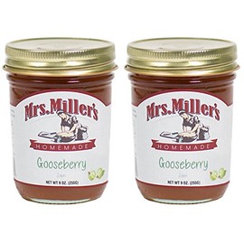 Mrs. Miller's Amish Homemade Gooseberry Jam 9 Ounces - Pack of 2