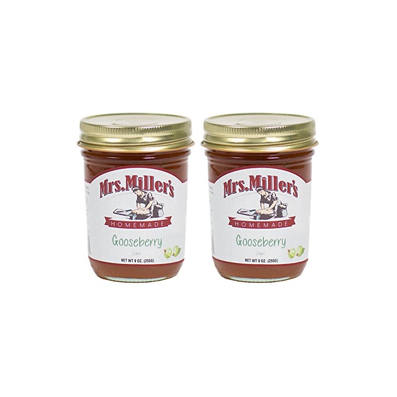 Mrs. Miller's Amish Homemade Gooseberry Jam 9 Ounces - Pack