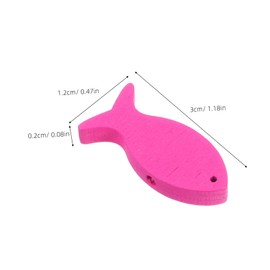 Gadpiparty 100pcs Creative Wooden Fish Decor Ocean Themed DIY Fish Shape Adornments for Unique Indoor Decoration for Home Parties and