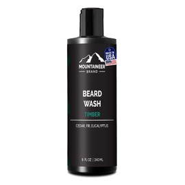 Mountaineer Brand All-Natural Beard Wash WV Timber, 8 Ounce
