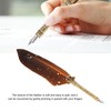 Feather Pen Set with 10 Interchangeable Nib Fire Lacquer Wax