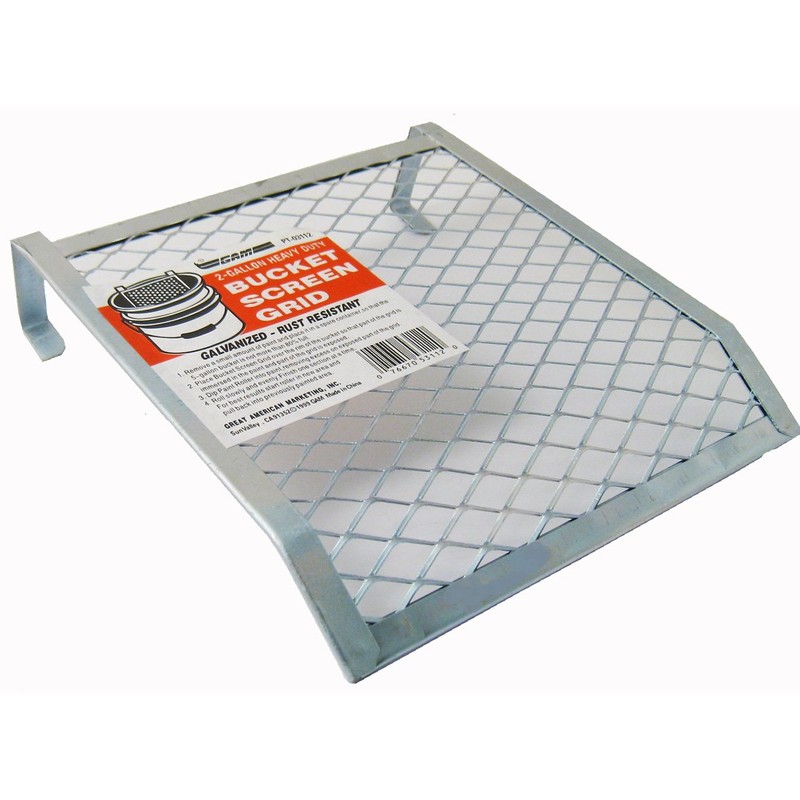 2 Gallon Galvanized Bucket Screen Grid PT03112