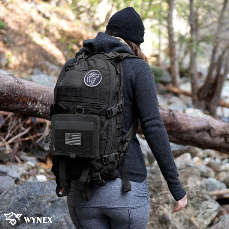 WYNEX Tactical Folding Admin Pouch, Molle Tool Bag of Laser-Cut