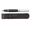 Sheaffer 300 Glossy Black Fountain Pen with Bright Chrome Cap,