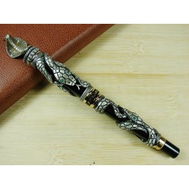 Lanxivi Jinhao Snake Fountain Pen Vintage Black Cobra Three-dimensional Pattern Collection Pen