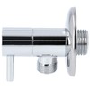 Designer Angle Valve with Ceramic Head and Rosette DN10 1/2