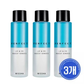 Misha 미샤 퍼펙트 립앤아이 메이크업 리무버 155ml 3개 Misha Perfect Lip & Eye Makeup Remover 155ml, 3pcs