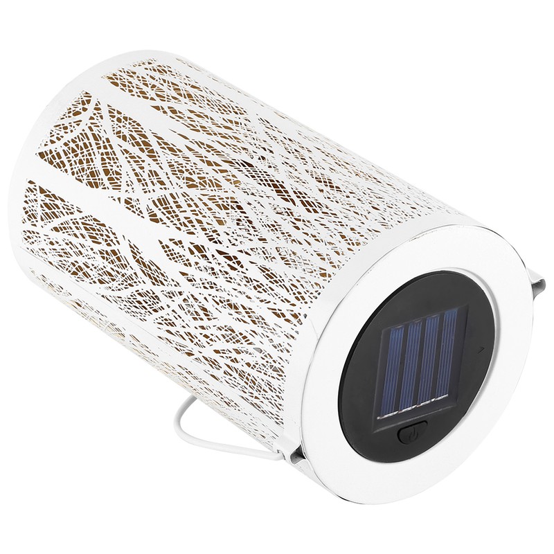 Solar Power Hanging Hollow LED Lamp Decorative Light for Outdoor