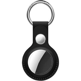 Digicharge PU Leather Case for AirTag, Protective Leather Cover for AirTags, Portable Key Finder Locator Tracker Holder, Pet Collar Tracker with Keychain Keyring, Choice of Colours and Quantity