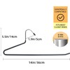 30 Pack Open Ended Pants Hangers, Non-Slip Metal Trouser Hangers