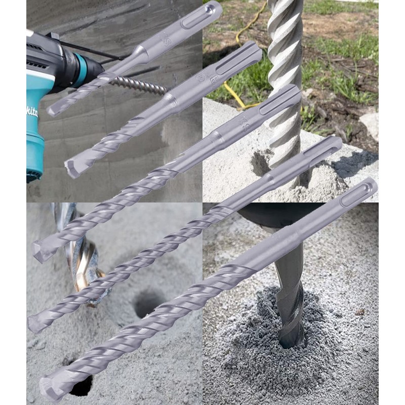 SDS-Plus Rotary Hammer Rock Drill Bit 5/16 in.x6 in. Carbide