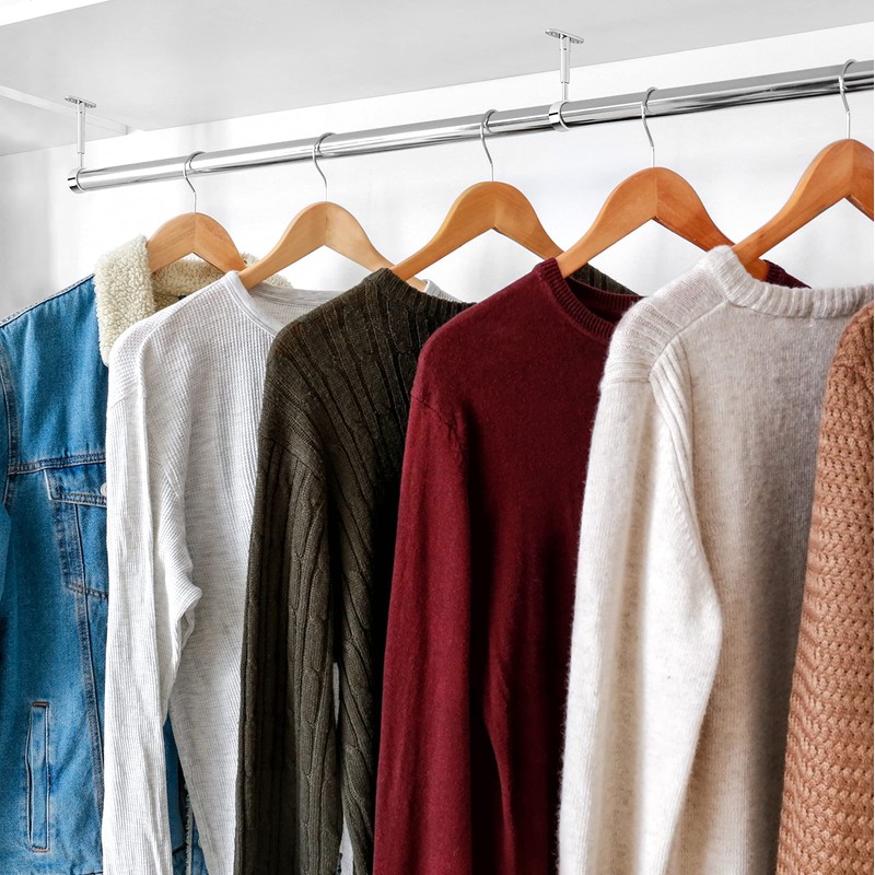 So Tech Wardrobe Rods for Round Wardrobe Pipes with 25