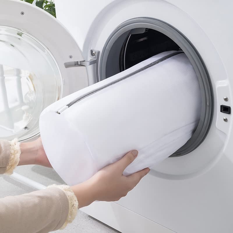 FoxCyllene Mesh Laundry Bags, 5-Pack, Large, Medium, Small, Cylinder and