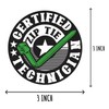 4Pcs - Certified Zip Tie Sticker - Technician Sticker -