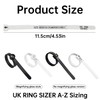 4pcs Ring Sizer Uk,RAdjustable Ring Measurement Tool with Magnifying Glass,Ring