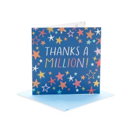 UK Greetings Thank You/Teacher Appreciation Card for Him/Her/Friend - Thanks a Million! Design
