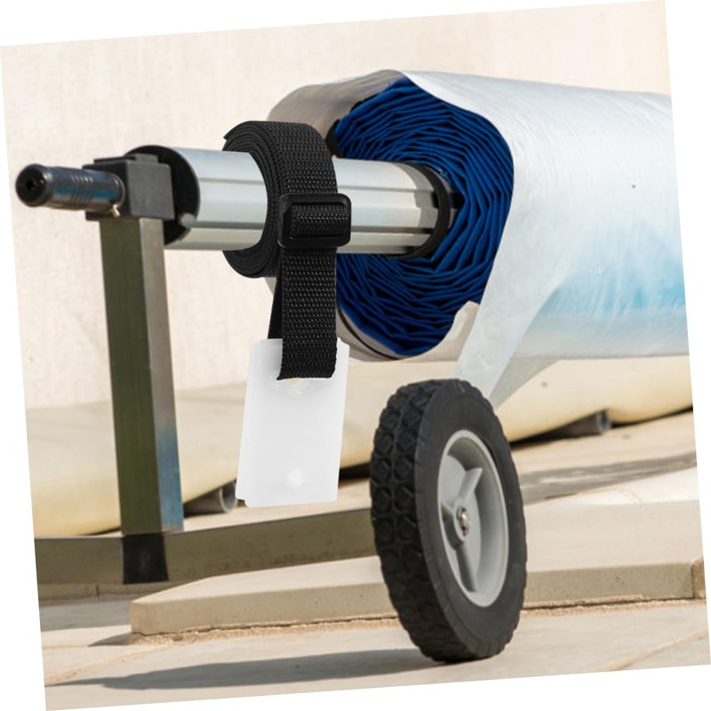 IWOWHERO 1set Inground Solar Cover Strap Kit for Pool Reel