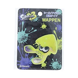 Inagakihukushoku (Inagaki) Splatoon 3 Patch, Squid, W x H: 2.4 x 2.2 inches (6 x 5.5 cm), Dual Use: Stick-on and Iron-on, TOS012