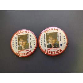 Sarah Palin Read My Lipstick Pinbacks (2)