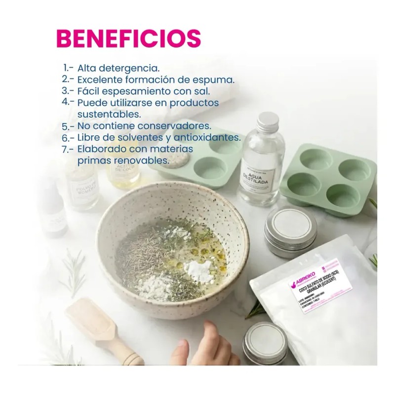 Scs Granular Tensoactivo (shampoo Solido) 1 Kilo