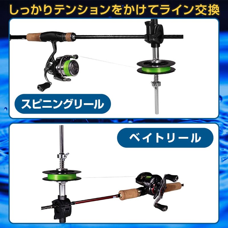 Uonin Portable Line Winding Machine, Attaches to Rods, Anywhere, Easy