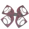 Four Loop Softball/Baseball Hair Bow, Many Colors Avail, Made in