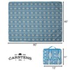 CARSTENS, INC. Easy Pack Waterproof Sandproof Picnic Blanket, Lightweight Foldable