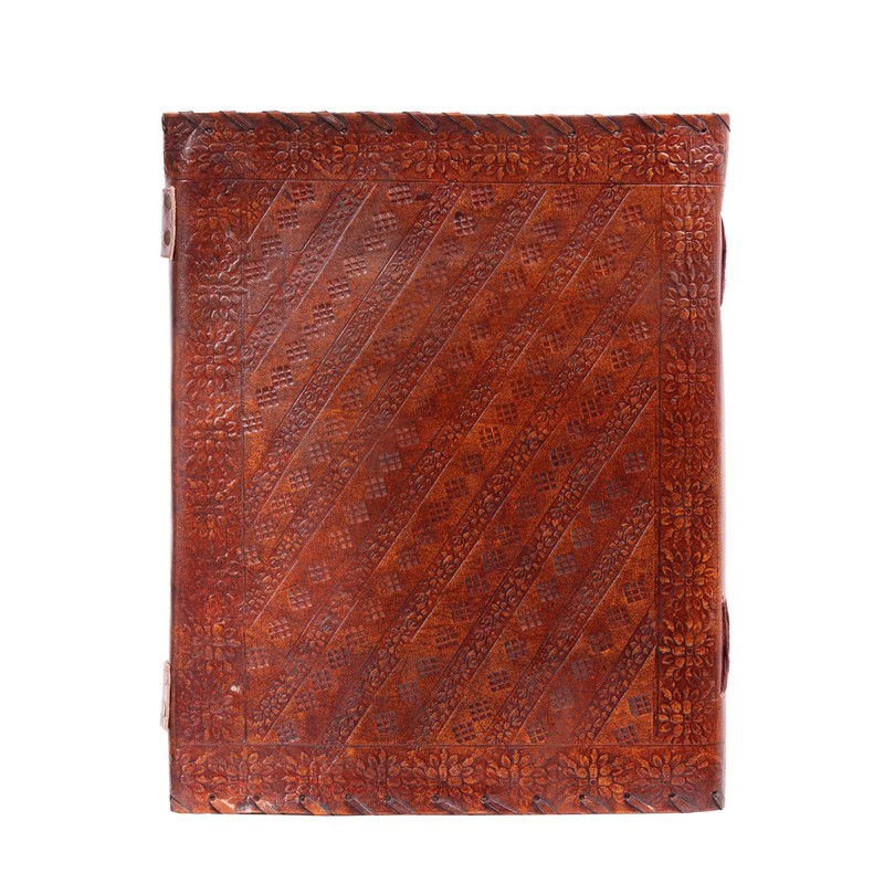 Hell Blues Leather Unlined Bound Journal 13 x 10 inches