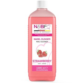 N&BF Nail Cleaner Gel Nails Strawberry UV Nail Polish 1000 ml Made in Germany