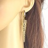 Triangle Drop Earrings Gold Plated Dangling Triangle Drop Earrings