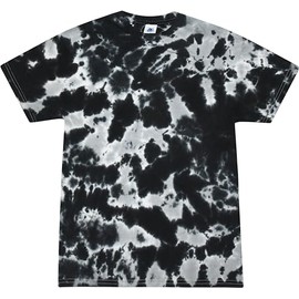Colortone 100% Cotton Tie Dye T-Shirt for Women and Men, 2X-Large, Multi Black