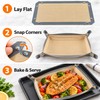 Reusable Silicone Baking Mat for Oven Cooking – Nonstick 2-in-1