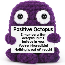 Kabwea Octopus Positive Ornaments, Funny Gifts for Women, Positive Gifts, Courage