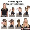 Jerriess Tape in Hair Extensions Human Hair, Professional Grade Remy