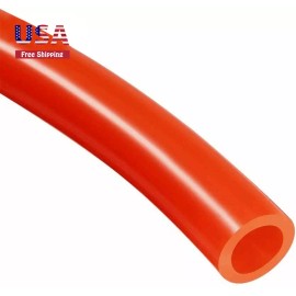 sashow Pneumatic Air Tubing 10mm OD x 6.5mm ID 10m 32.8ft PU Air Compressor Tube Orange