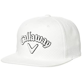 Callaway C22291106 Men's Flat Cap (Faux Suede, Adjustable Size) / Hat Golf, 1030_white