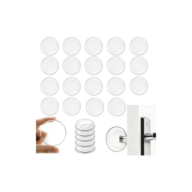 Tope para Puerta, 24 PCS Protector de Pared de Silicona,