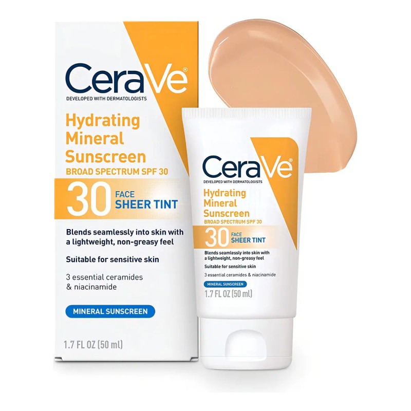 Cerave Protector Solar Tintado Spf 50ml Botellas