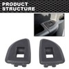 CROSSDESIGN Rear Window Switch Bezels Compatible with Chevy Silverado Sierra