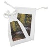 Lunarable Nature Fabric Pouch Set of 2, Small Waterfall Brandywine