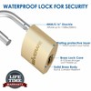 4 Pack Keyed Locks with Keys, Solid Brass Copper Travel